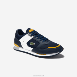 Lacoste adidași din material sintetic și textil partner piste 0H6PD41721 bărbați galben bleumarin 2m3