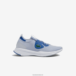 Lacoste adidași din material textil run spin tricot 0H6PD43312 juniori albastru deschis 52c