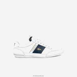 Lacoste adidași din piele chaymon și fibră de carbon 0H6PD41771 bărbați alb 21 g