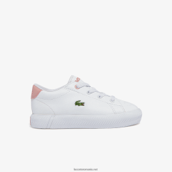 Lacoste adidași gripshot 0H6PD42970 sugari alb și roz deschis 1y9