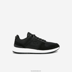 Lacoste adidasi jogger 2.0 din piele 0H6PD41906 bărbați negru 02h