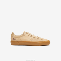 Lacoste adidasi l006 din piele 0H6PD41895 bărbați gumă bronz tg5