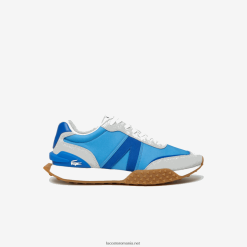 Lacoste Adidași l-spin de lux din piele în contrast de culoare 0H6PD41790 bărbați bleumarin bn1