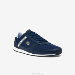 Lacoste adidași menerva sport din material textil și piele 0H6PD41699 bărbați bleumarin și alb 092