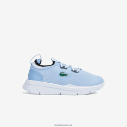 Lacoste adidași run spin tricot textil contrast de culoare 0H6PD42980 sugari albastru deschis alb 2k7