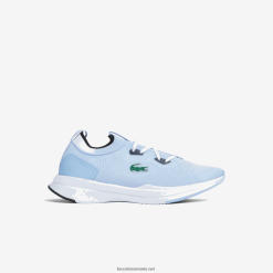 Lacoste adidași run spin tricot textil contrast de culoare 0H6PD43329 juniori albastru deschis alb 2k7