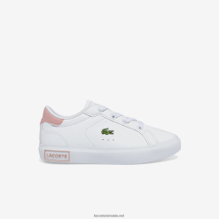 Lacoste adidași sintetici powercourt 0H6PD42936 sugari alb și roz deschis 1y9