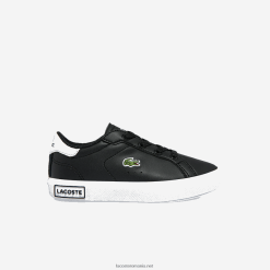 Lacoste adidași sintetici powercourt 0H6PD42937 sugari alb-negru 312