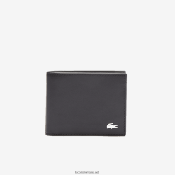 Lacoste Billfold din piele fitzgerald 0H6PD42029 bărbați negru 000
