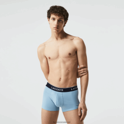 Lacoste Boxer casual, pachet de 3 0H6PD41371 bărbați albastru gri chine f7k