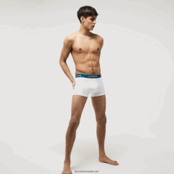 Lacoste Boxer casual, pachet de 3 0H6PD4483 bărbați alb 001