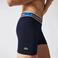 Lacoste Boxer cu talie contrastantă, pachet de 3 0H6PD41565 bărbați bleumarin rosu alb albastru lnz