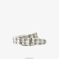 Lacoste cataramă cu limbă din pânză monogramă 0H6PD42882 femei farine sinople f89