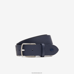 Lacoste centura din piele texturata cu catarama gravata 0H6PD42076 bărbați 21