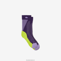 Lacoste ciorapi sport 0H6PD41667 bărbați negru galben violet 6qh