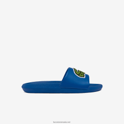 Lacoste diapozitive cu curea cu logo sintetic croco 0H6PD41773 bărbați albastru verde bg3