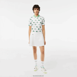 Lacoste fustă scurtă de golf încorporată sport 0H6PD42419 femei alb nyv