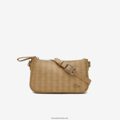 Lacoste geantă crossbody cu imprimeu monogramă 0H6PD42801 femei vieennois bej l01