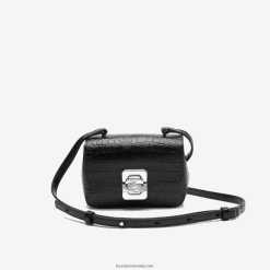 Lacoste geanta crossbody din piele 0H6PD42888 femei negru 000