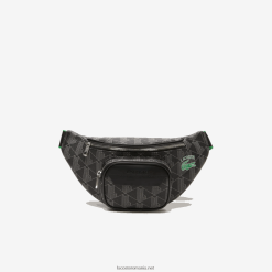 Lacoste geanta de curea cu imprimeu monogram în amestec 0H6PD41949 bărbați mono noir gris estragon l83
