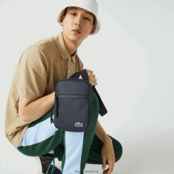 Lacoste Geantă mică, plată, de pânză acoperită cu lcst 0H6PD42016 bărbați eclipsa b88