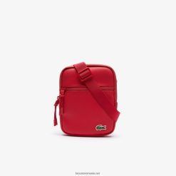 Lacoste Geantă mică, plată, de pânză acoperită cu lcst 0H6PD42017 bărbați rouge 240 280