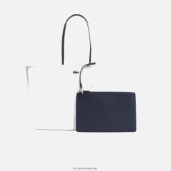 Lacoste geantă tote bicoloră reversibilă anna 0H6PD42776 femei farine blue nuit l44