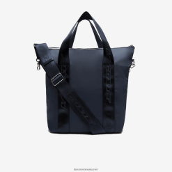 Lacoste geantă tote cu branding în contrast 0H6PD42763 femei bleu nuit blanc m05