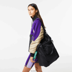 Lacoste geantă tote mare cu mâner de marcă 0H6PD42846 femei negru 000