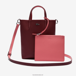 Lacoste geantă tote reversibilă din pânză acoperită 0H6PD42781 femei perilen amaryllis g45