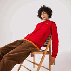 Lacoste haină pufă ușoară, pliabilă, rezistentă la apă 0H6PD41288 bărbați roșu 240
