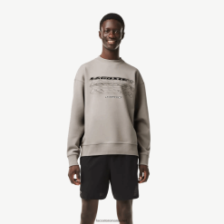Lacoste hanorac de marcă loose fit 0H6PD48 bărbați gri kzw