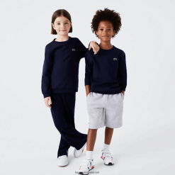 Lacoste hanorac din bumbac 0H6PD42973 copii bleumarin 166