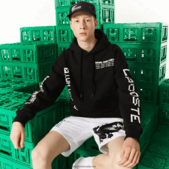 Lacoste hanorac din lână live x minecraft 0H6PD41166 bărbați negru 031