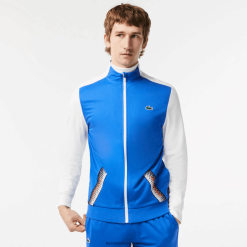 Lacoste hanorac ripstop cu fermoar tenis 0H6PD4339 bărbați albastru alb albastru ag1