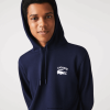 Lacoste hanorac solid cu glugă, cu potrivire clasică 0H6PD4359 bărbați bleumarin 166
