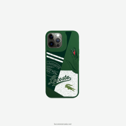 Lacoste husa iphone 14 pro cu imprimeu patchwork 0H6PD42217 bărbați vert 132 b01