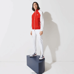 Lacoste jachetă cu fermoar rezistentă la apă sport french sporting spirit edition 0H6PD41287 bărbați roșu alb bleumarin yy2