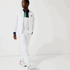 Lacoste jachetă sport ușoară rezistentă la apă 0H6PD41321 bărbați alb bleumarin alb verde gqe