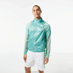 Lacoste jacket sport impermeabil cu glugă 0H6PD41 bărbați mentă br8