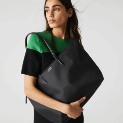 Lacoste l.12.12 concept geantă tote cu fermoar 0H6PD42766 femei negru 000