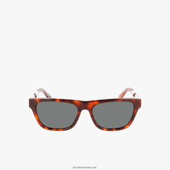 Lacoste ochelari de soare acetat l.12.12 dreptunghi în stil scară 0H6PD42183 bărbați havana 240