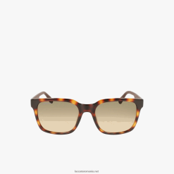 Lacoste ochelari de soare dreptunghiular cu linie activă 0H6PD42282 bărbați havana întunecată 230