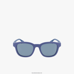 Lacoste ochelari de soare dreptunghiular cu linie activă 0H6PD42307 bărbați albastru mat 401