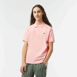 Lacoste original l.12.12 polo 0H6PD4195 bărbați roz kf9