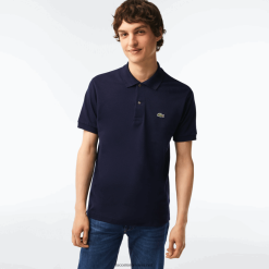 Lacoste original l.12.12 polo 0H6PD460 bărbați bleumarin 166