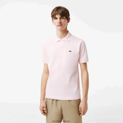 Lacoste original l.12.12 polo 0H6PD4703 bărbați roz deschis t03