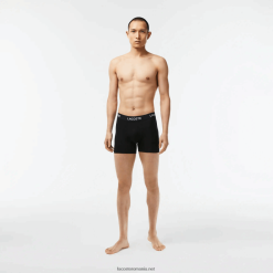 Lacoste Pachet de 5 boxeri cu logo în talie 0H6PD41399 bărbați negru 031