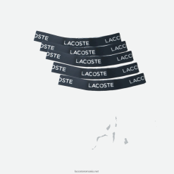 Lacoste Pachet de 5 trunchiuri din bumbac elastic 0H6PD41413 bărbați alb 001