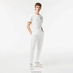 Lacoste pantaloni de golf sport stretch 0H6PD4421 bărbați alb 70v